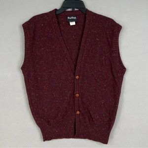 Vintage Donegal Professor Vest — Missing Button But Full of Wisdom